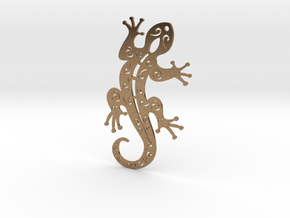Gecko  in Natural Brass