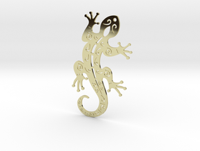 Gecko  in 18k Gold Plated Brass