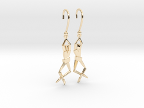 HUMANIS ALPHA ::: EARRINGS in 14K Yellow Gold