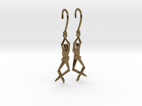 HUMANIS ALPHA ::: EARRINGS in Polished Bronze