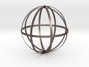Dyson Sphere in Polished Bronzed Silver Steel