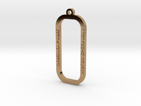 Indianapolis Motor Speedway Key Chain in Polished Brass