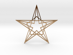Arabesque: Star in Polished Brass
