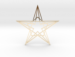 Arabesque: Star in 14k Gold Plated Brass