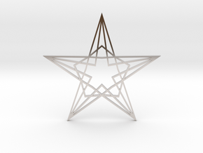 Arabesque: Star in Rhodium Plated Brass