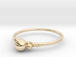 Bubbles in 14K Yellow Gold