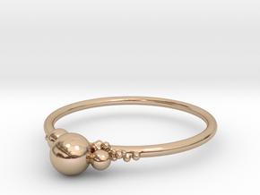 Bubbles in 14k Rose Gold Plated Brass