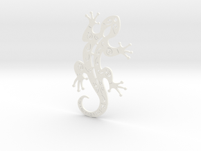 Gecko  in White Processed Versatile Plastic
