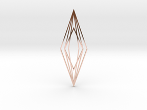 Arabesque: Labia in 14k Rose Gold Plated Brass