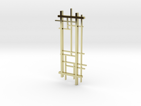 De Stijl: Composition No. 1 in 18k Gold Plated Brass