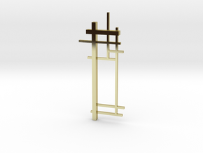 De Stijl: Composition No. 2 in 18k Gold Plated Brass