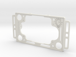 Raspberry Pi and Screen Mount - Part 1/2 -v2 in White Natural Versatile Plastic