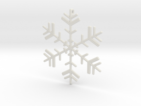 Snowflakes Series II: No. 4 in White Natural Versatile Plastic