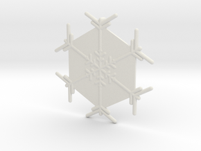 Snowflakes Series II: No. 5 in White Natural Versatile Plastic