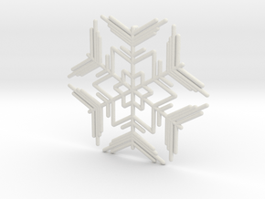 Snowflakes Series II: No. 7 in White Natural Versatile Plastic