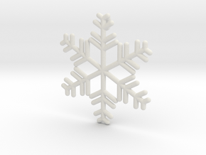 Snowflakes Series II: No. 8 in White Natural Versatile Plastic