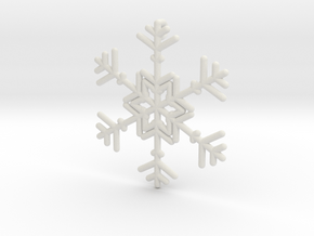 Snowflakes Series II: No. 10 in White Natural Versatile Plastic