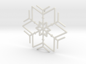 Snowflakes Series I: No. 3 in White Natural Versatile Plastic