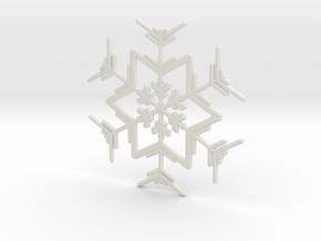 Snowflakes Series I: No. 4 in White Natural Versatile Plastic