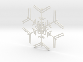 Snowflakes Series I: No. 7 in White Natural Versatile Plastic