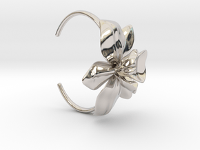 Orchid Bracelet- Metal Version in Rhodium Plated Brass