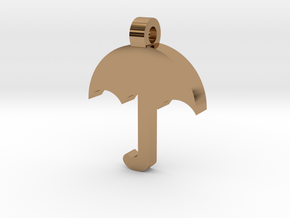 Umbrella Pendant in Polished Brass