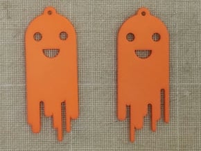 Spooky ghost 1 in Orange Processed Versatile Plastic