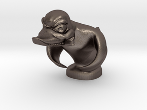 Death Proof Duck in Polished Bronzed Silver Steel