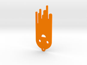 Spooky ghost 2 in Orange Processed Versatile Plastic