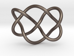 0356 Hyperbolic Knot K6.28 in Polished Bronzed Silver Steel