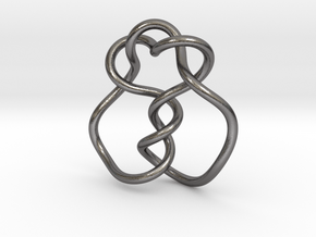 0361 Hyperbolic Knot K5.20 in Polished Nickel Steel