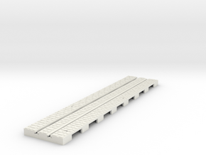 P-65stw-straight-long-110-75-w-1a in White Natural Versatile Plastic