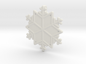 Snowflakes Series III: No. 15 in White Natural Versatile Plastic