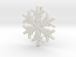 Snowflakes Series III: No. 16 in White Natural Versatile Plastic