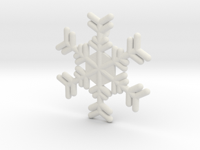 Snowflakes Series III: No. 17 in White Natural Versatile Plastic