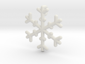 Snowflakes Series III: No. 19 in White Natural Versatile Plastic