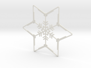 Snowflakes Series III: No. 2 in White Natural Versatile Plastic