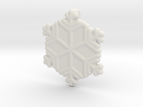 Snowflakes Series III: No. 20 in White Natural Versatile Plastic