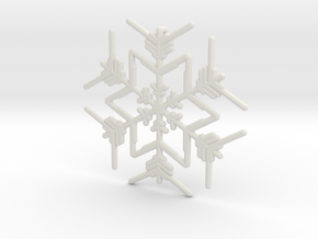 Snowflakes Series III: No. 3 in White Natural Versatile Plastic