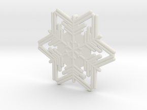 Snowflakes Series III: No. 5 in White Natural Versatile Plastic