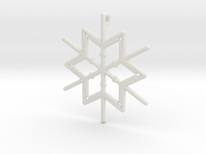 Snowflakes Series III: No. 7 in White Natural Versatile Plastic