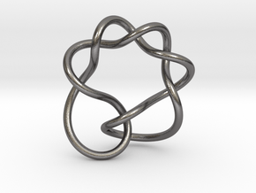 0367 Hyperbolic Knot K4.2 in Polished Nickel Steel
