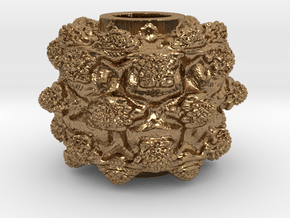 MandelBulb Power8 OM Particle in Natural Brass