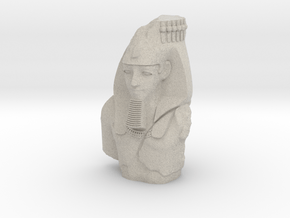 28mm/32mm Younger Memnon/Ramesses/Ozymandias in Natural Sandstone