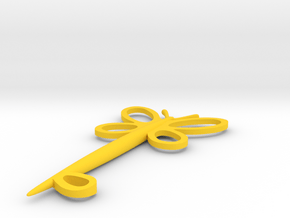 Key Of Kindness in Yellow Processed Versatile Plastic