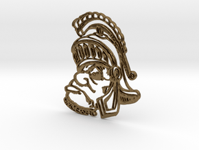 Sparty Pendant  in Natural Bronze