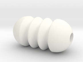 DRAW pendant - tiny ripples in White Processed Versatile Plastic