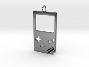 Gameboy in Fine Detail Polished Silver