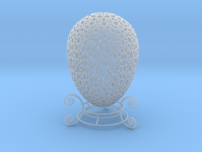 Beautiful Mini Ornamental Egg (4cm Tall) w/ stand  in Smoothest Fine Detail Plastic