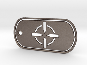 Battelfield 4 Ultimate Recon Dog Tag in Polished Bronzed Silver Steel